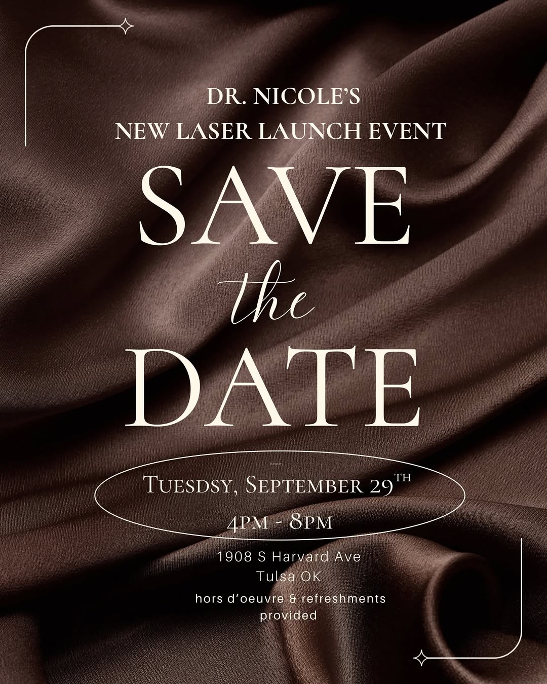 Instagram post by Dr. Nicole Castellese: Mark your calendars for Tuesday, September 29th