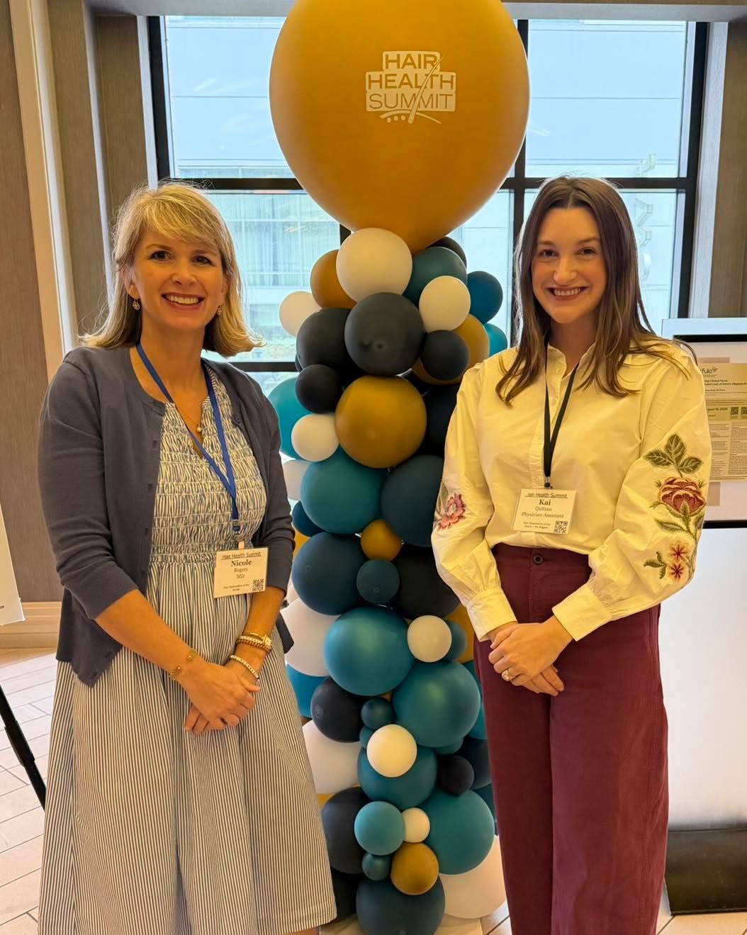 Instagram post by Dr. Nicole E. Rogers: Kai and I had a fabulous weekend of follicular fun at this year’s Hair Health Summit in Chicago! Congrats and big thanks to our organizers D…