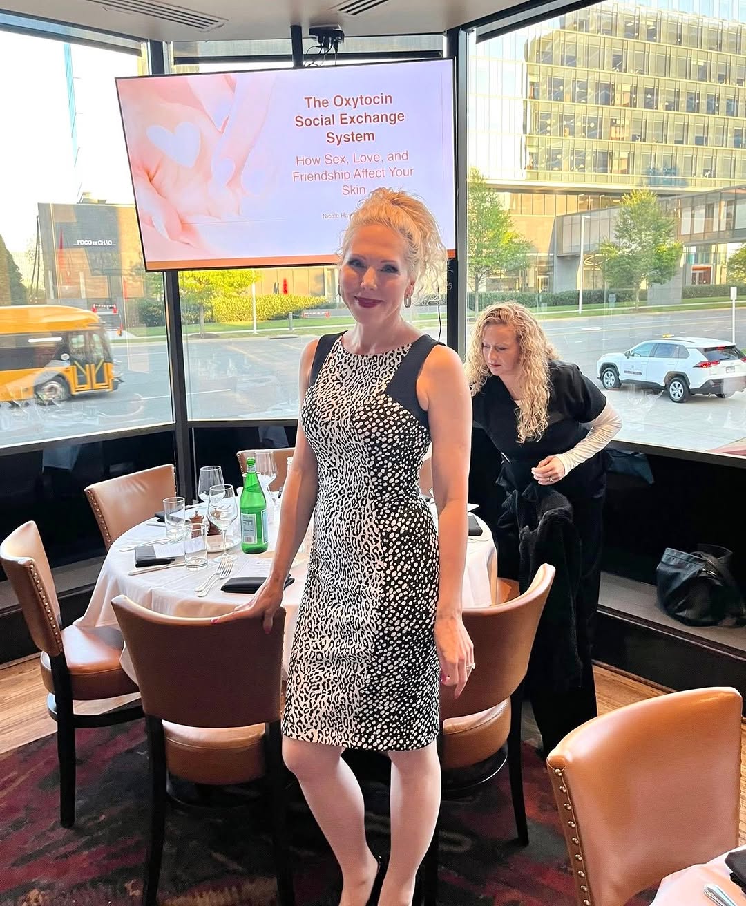Instagram post by Dr. Nicole Hayre: Still glowing from this past week at The Palm 🌿✨ Huge thanks to @msnvaorg for having me speak — it was such a joy to share my study on how …