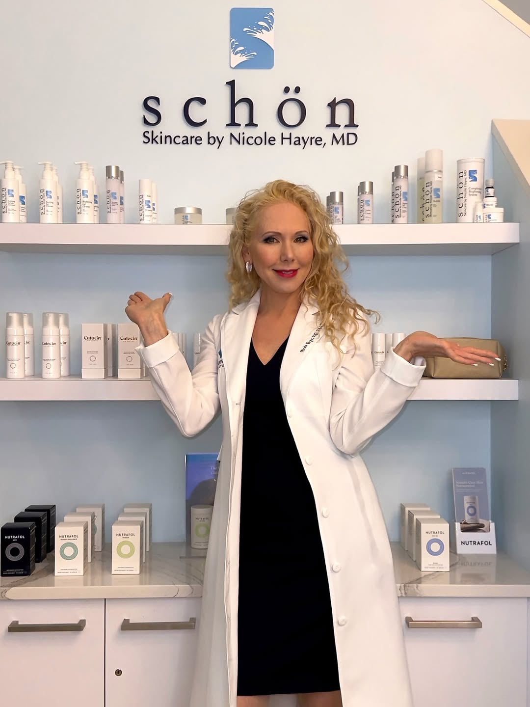 Instagram post by Dr. Nicole Hayre: Not all skincare is created equal. Schön Skincare and Cutocin offer medical-grade formulations for healthier, more radiant skin — available …