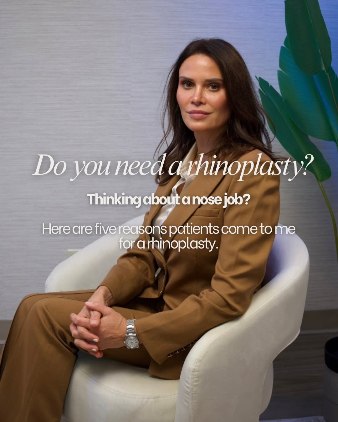Instagram post by Dr. Nicole Schrader: Do you need a rhinoplasty? 👃🏼 Not everyone comes to me for the same reason. From breathing concerns to a dorsal hump, a crooked nose, or s…