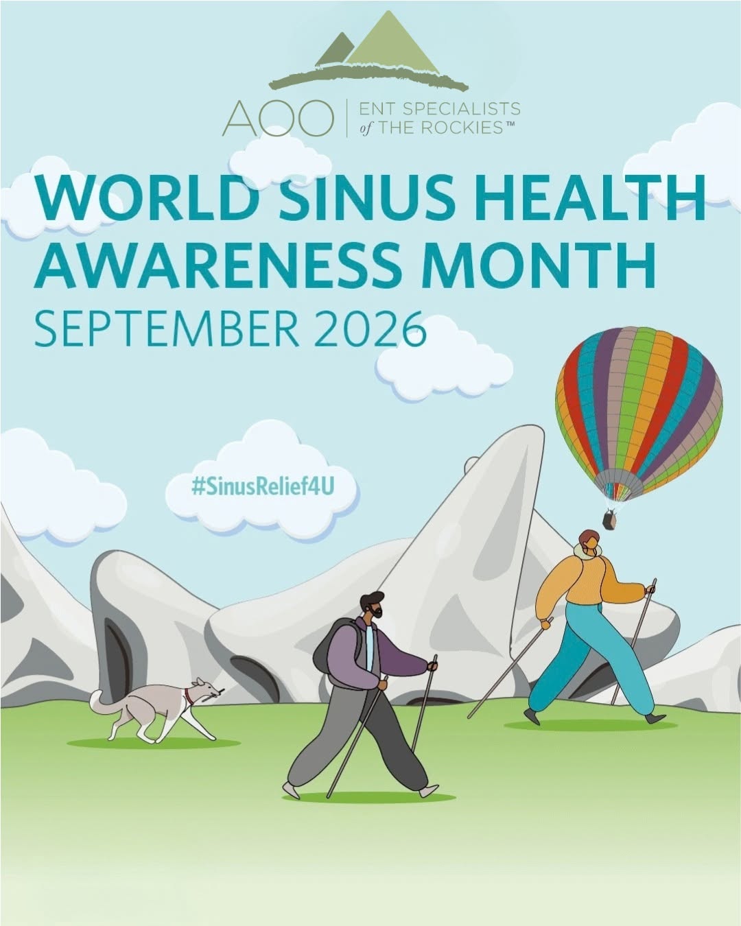Instagram post by Dr. Nicolette Picerno: September is World Sinus Health Awareness Month. Ongoing congestions, facial pressure, drainage, and trouble breathing shouldn't simply beco…