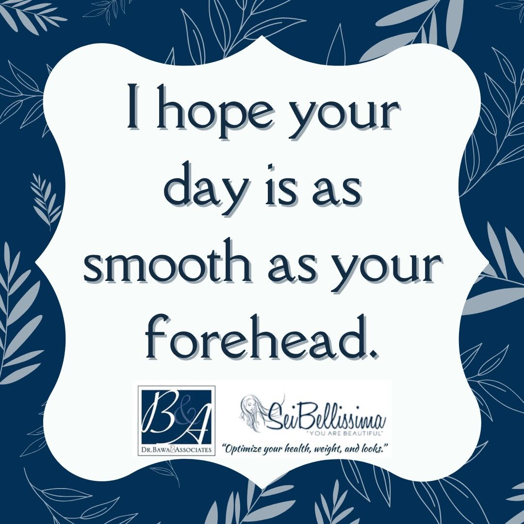 Instagram post by Dr. Nitin Bawa: Smoothing foreheads everyday!