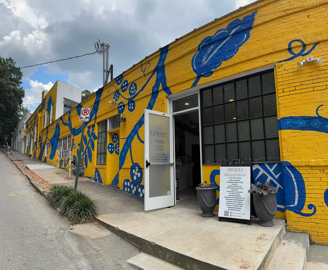 Instagram post by Dr. Nour Abboushi: More than a mural. A reflection of the creativity, culture, and community that surrounds Panacea. Thank you to our amazing artists Charmaine…