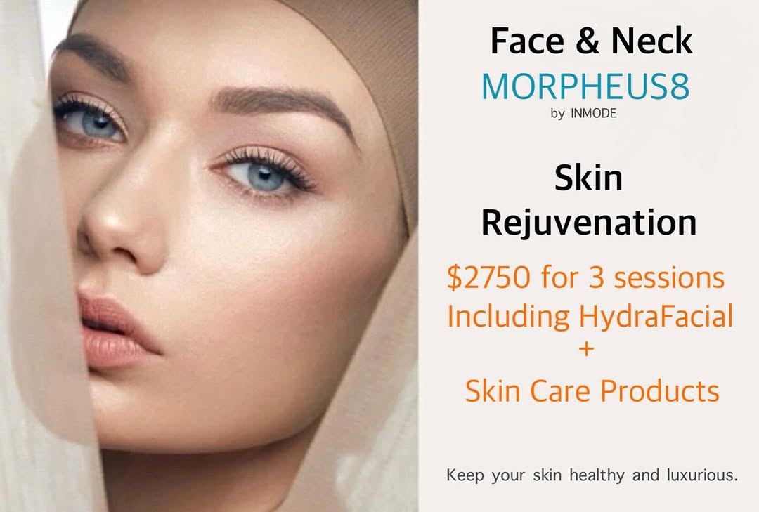 Instagram post by Dr. Oleg Vinson: Next-level skin rejuvenation. Morpheus8 for smoother texture, tighter skin, and long-lasting results. #fyp #morpheus8 #skin #m #beauty