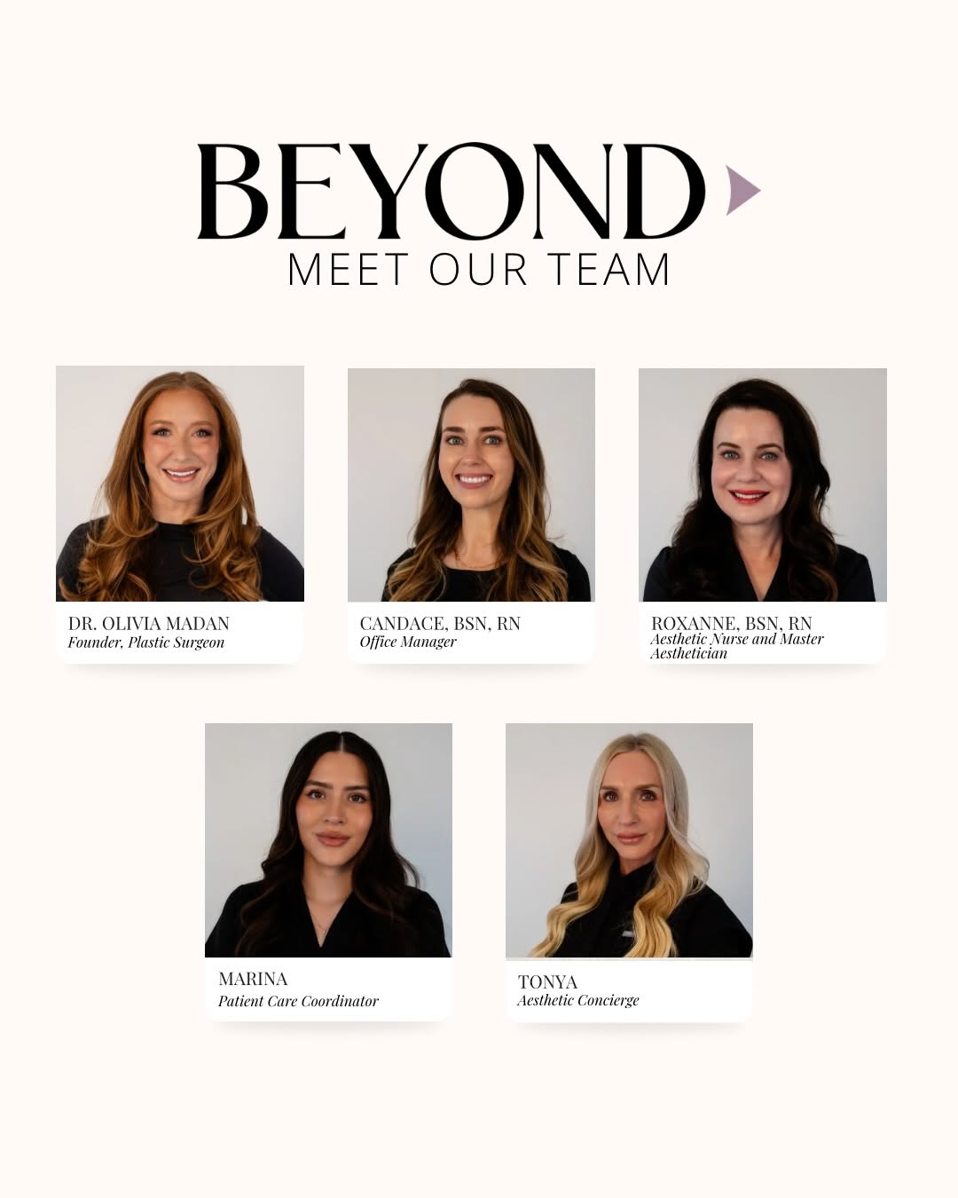 Instagram post by Dr. Olivia MaDan: 🌟 Meet the Team at BEYOND Collective 🌟 At BEYOND Collective, we are a close-knit team of experienced and passionate women, all dedicated t…