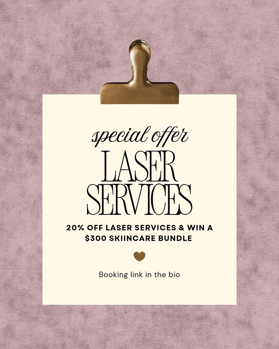 Instagram post by Dr. Pankaj Tiwari: It’s officially laser season ✨ Our sale is here, for a limited time only. Book your appointment with the link in our bio.🤍