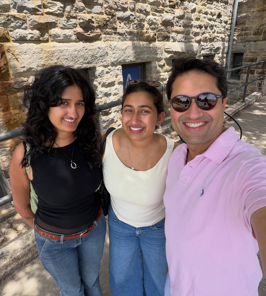 Instagram post by Dr. Parag D. Gandhi: Same photo, different stops… and one good blast from the past 😆 All Father’s Day wanderings! So thankful for these 2 ❤️ parenthood has been…
