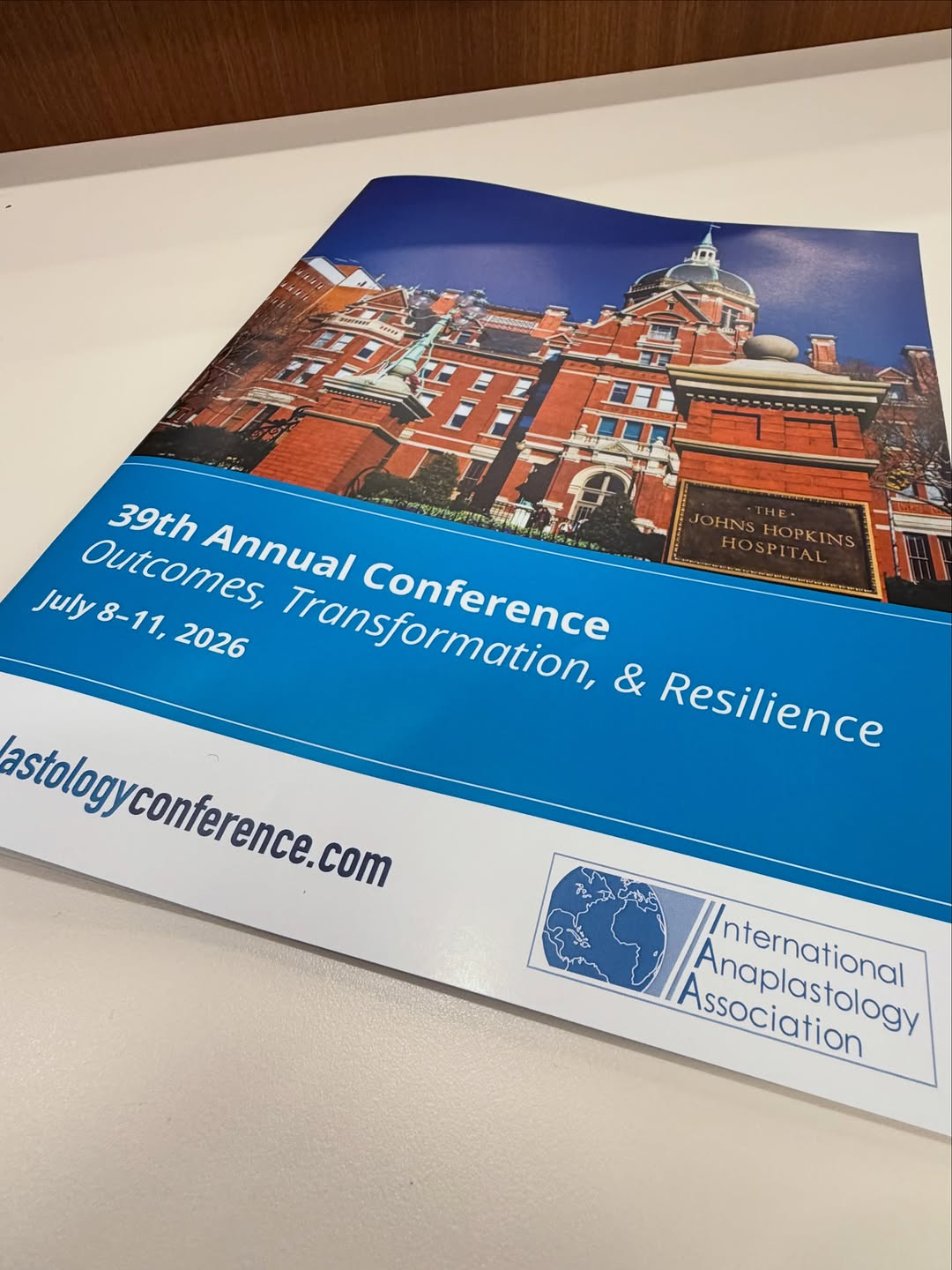 Instagram post by Dr. Parag D. Gandhi: Outcomes, Transformation & Resilience. Great to be invited to the International Anaplastology Association annual meeting right here at Johns…