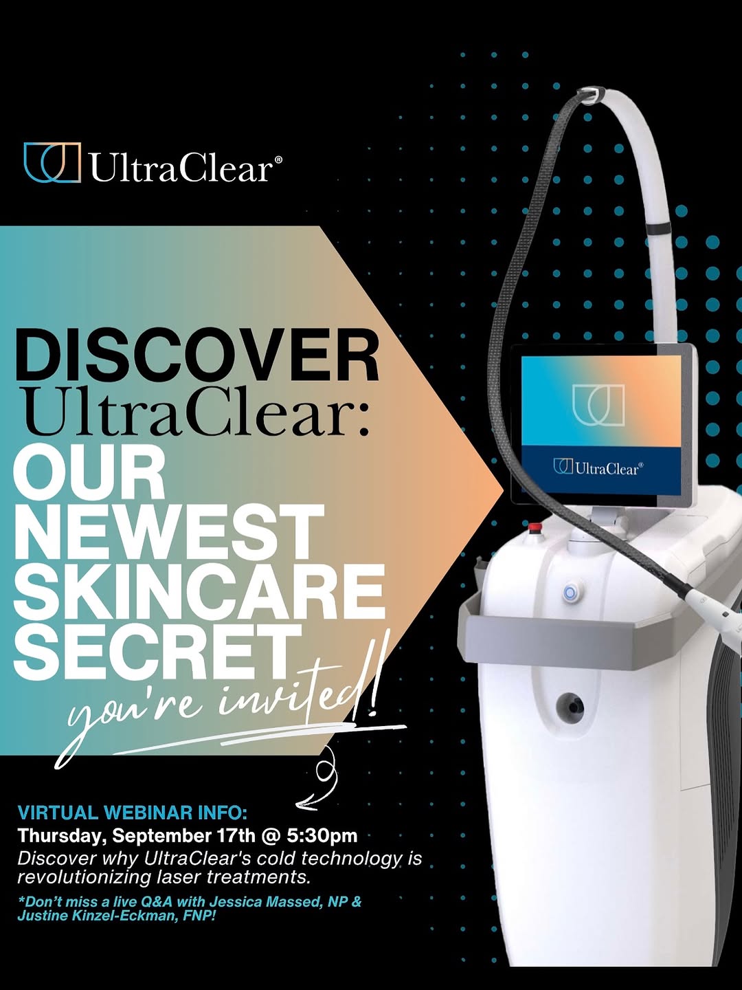 Instagram post by Dr. Parham Mafi: What makes @UltraClearLaser different? ✔️ FDA-cleared and clinically proven ✔️ Minimal downtime and discomfort ✔️ Safe for all skin types ✔️…