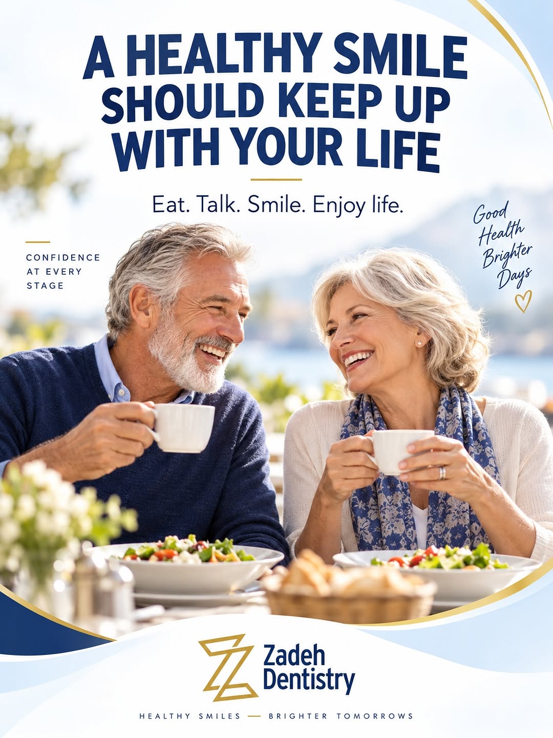 Instagram post by Dr. Parsa T. Zadeh: A healthy smile is about more than appearance. It can make everyday things like eating, talking, laughing, and spending time with family mor…