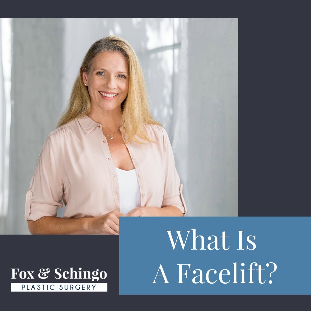 Instagram post by Dr. Patricia A. Fox: As we get older gravitational aging changes occur in the mid- face, jowls, and neck. A facelift procedure re-positions the soft tissues and …