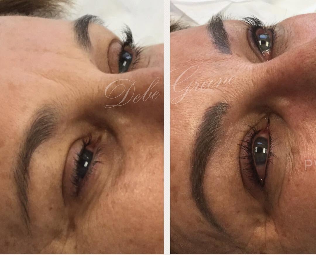 Instagram post by Dr. Patricia Faraz: Brows & Permanent Eyeliner ❤️#microbladedbrows #microblading #microblade #permanentmakeup #permanenteyeliner #beforeandafter #beautiful