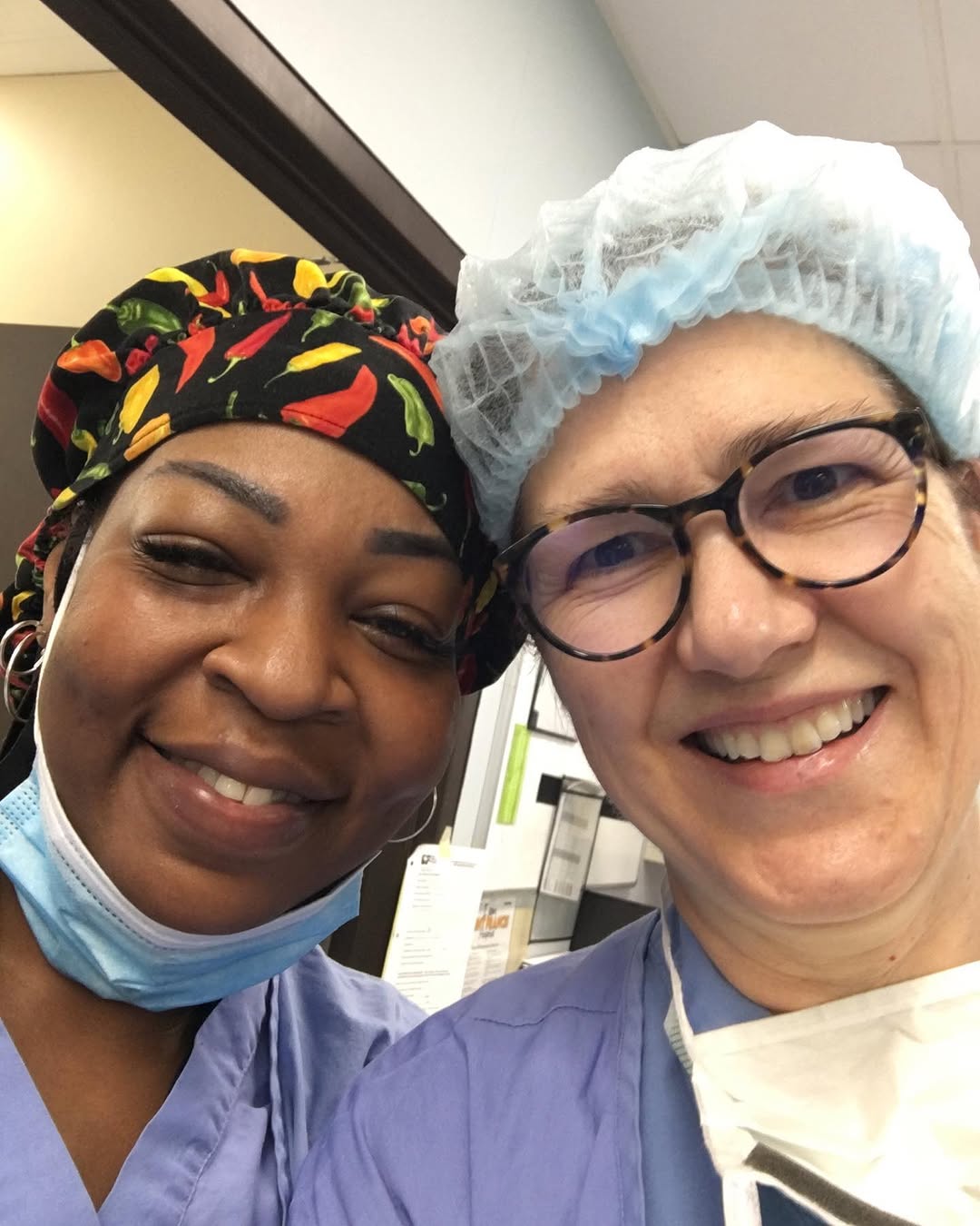 Instagram post by Dr. Patricia L. Eby: Love the people behind the scenes in the OR! #SPD #appreciation @thebeautydoctors.com