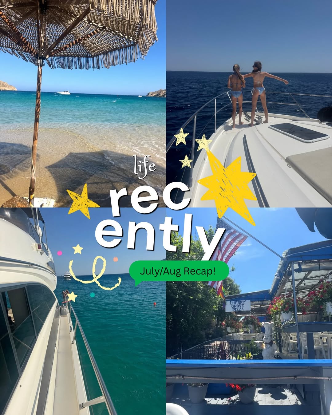 Instagram post by Dr. Patti A. Flint: So Cal, Mykonos and Hamptons beaches were all amazing. Happily back at work this week. Looking forward to welcoming everyone back!