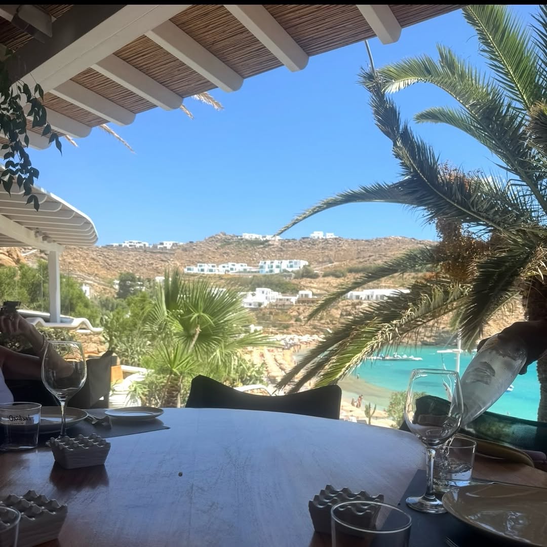 Instagram post by Dr. Patti A. Flint: Summer fun in Mykonos! Hope everyone is having a great summer. 🌊