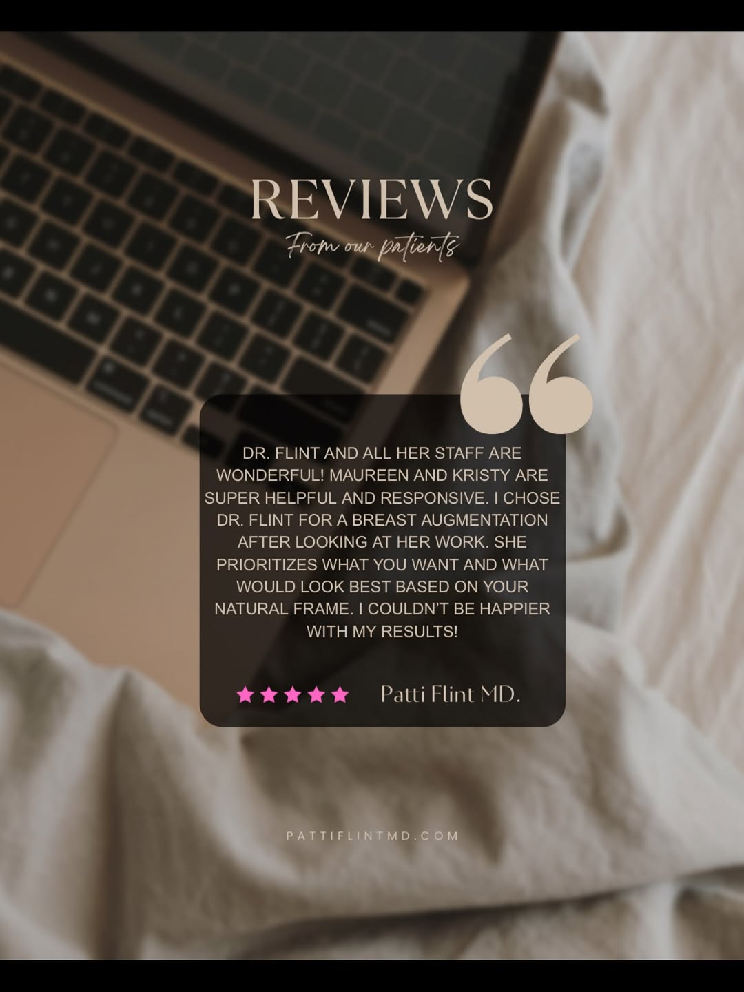 Instagram post by Dr. Patti A. Flint: Trust your board certified plastic surgeon to guide you on breast implant sizing. The best results occur when implant sizing is based on you…
