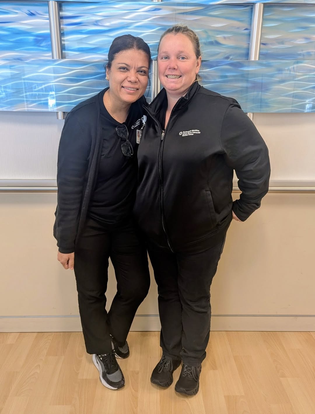 Instagram post by Dr. Paul A. Blum: Over the years they've worked together as patient access specialists at Jersey Shore University Medical Center, Karina and Evelyn have becom…