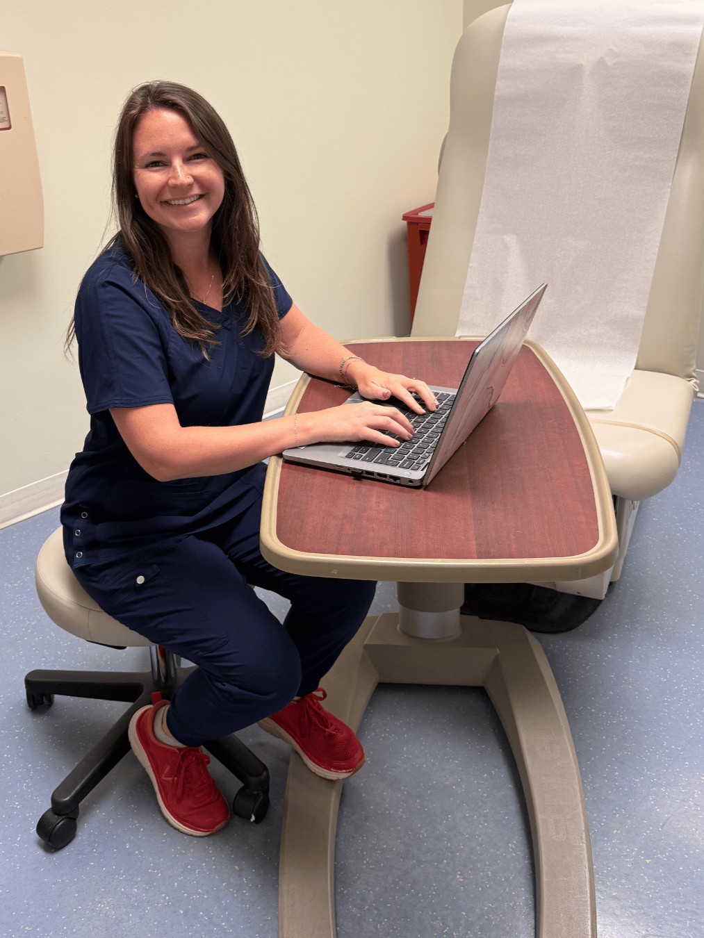 Instagram post by Dr. Paul A. Blum: "Nursing is the best job in the entire world." Sarah has held that belief since 2012, when she began volunteering at Hackensack University M…