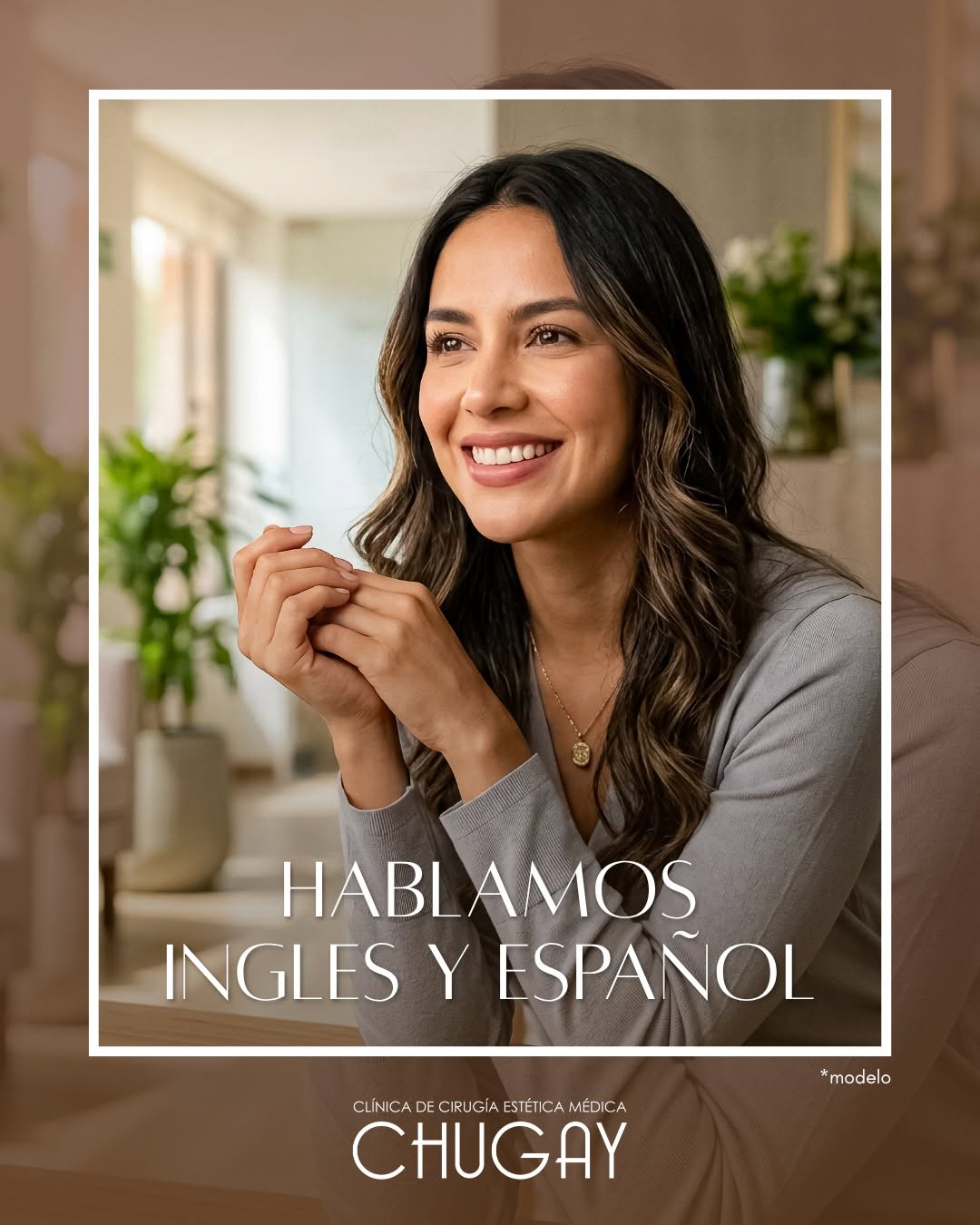 Instagram post by Dr. Paul Chugay: At Chugay Cosmetic Surgery, we believe that clear communication is the foundation of exceptional care. Our team speaks both English and Span…