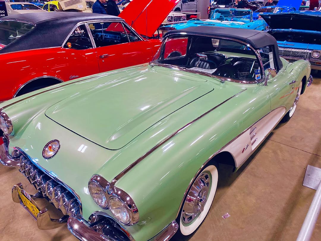Instagram post by Dr. Paul D. Kantor, DDS: Cleveland Auto Show. #clevelandautoshow, #chevycorvette, #cle