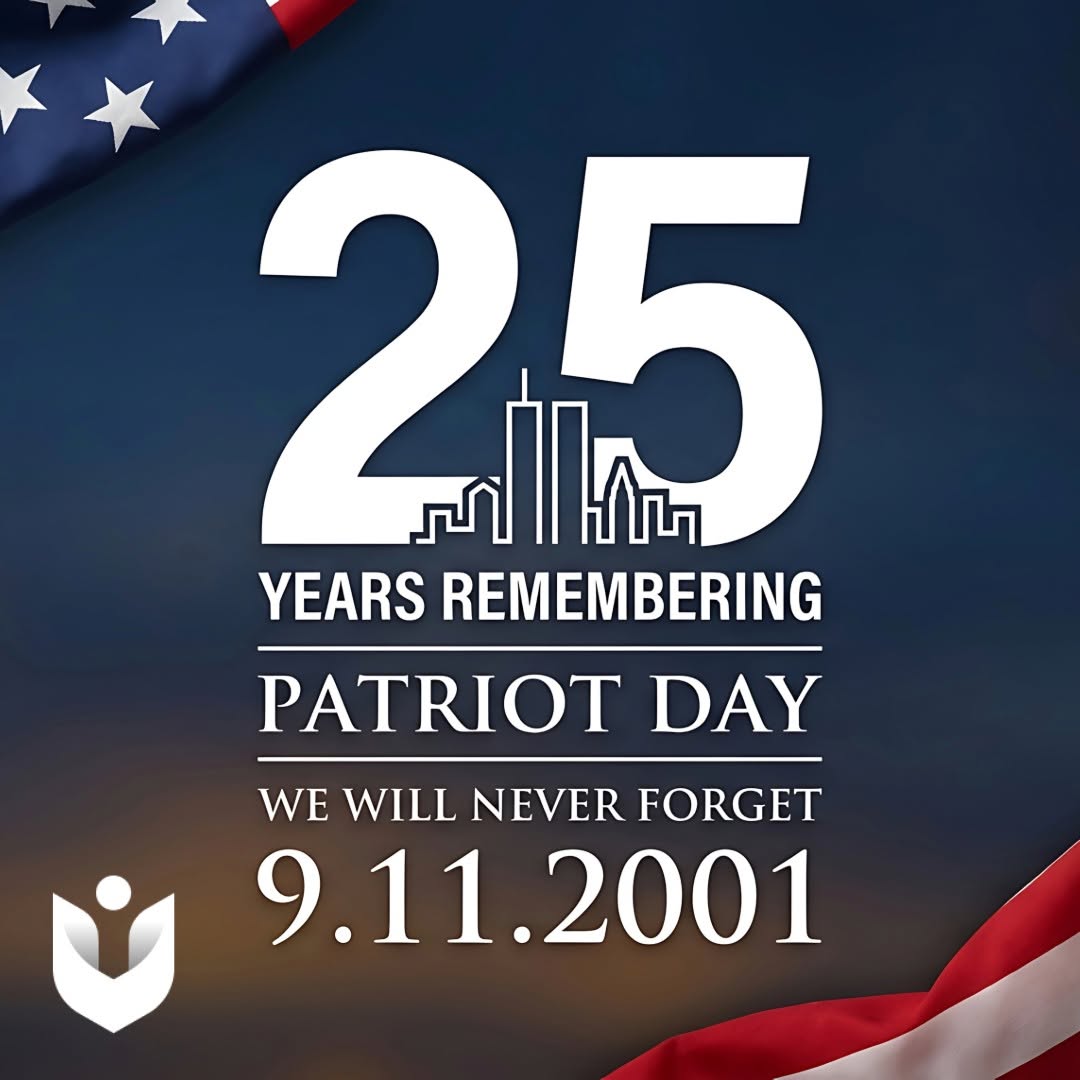 Instagram post by Dr. Paul DiPasquale: ❤️ 🤍 💙 Today, Vitale ENT joins our nation in remembering the lives lost on September 11, 2001. We honor the bravery of the first responder…
