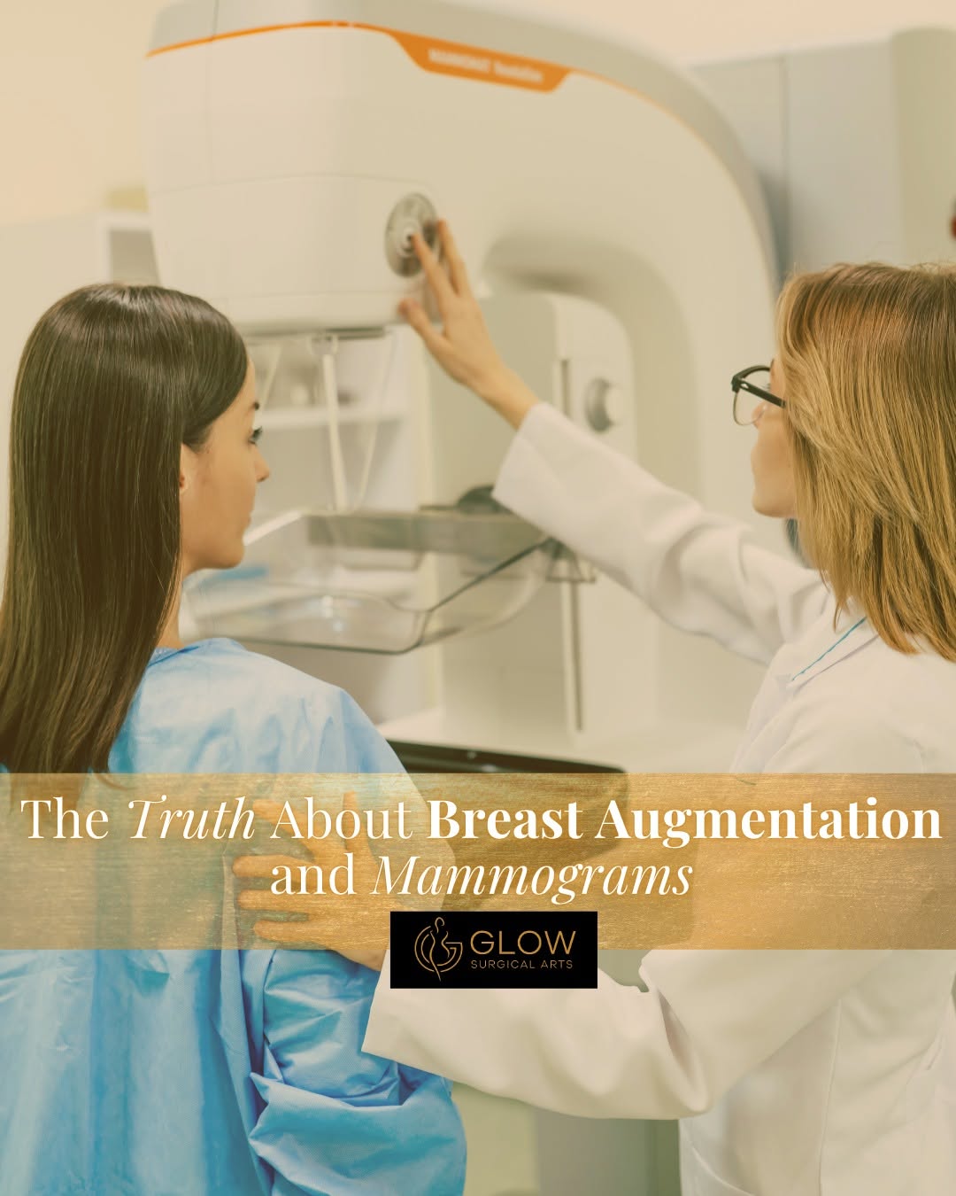 Instagram post by Dr. Paul Gorman: Breast implants do not prevent you from getting mammograms. Women with implants should continue routine breast cancer screenings based on th…
