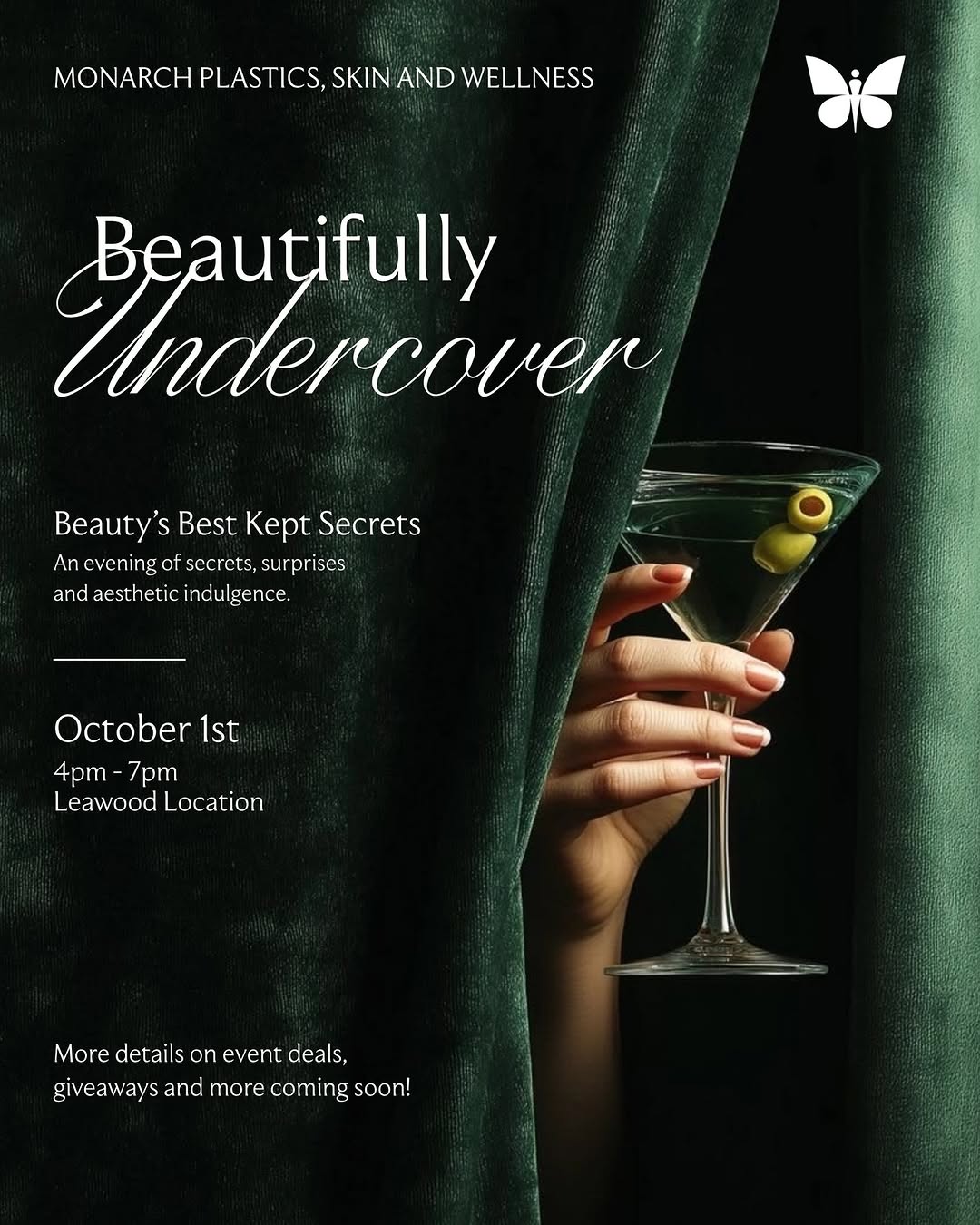 Instagram post by Dr. Paul J. Leahy: The secret’s out… almost. 🥂 Our Annual Client Event is happening October 1st, and this year, we’re stepping into a speakeasy. 🖤🥃 Expect a…