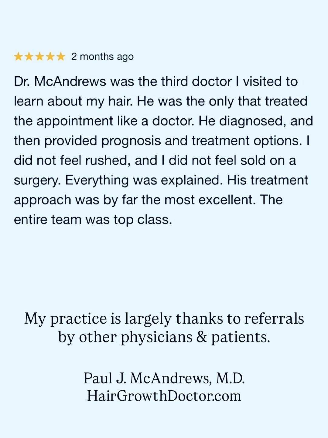 Instagram post by Dr. Paul J. McAndrews