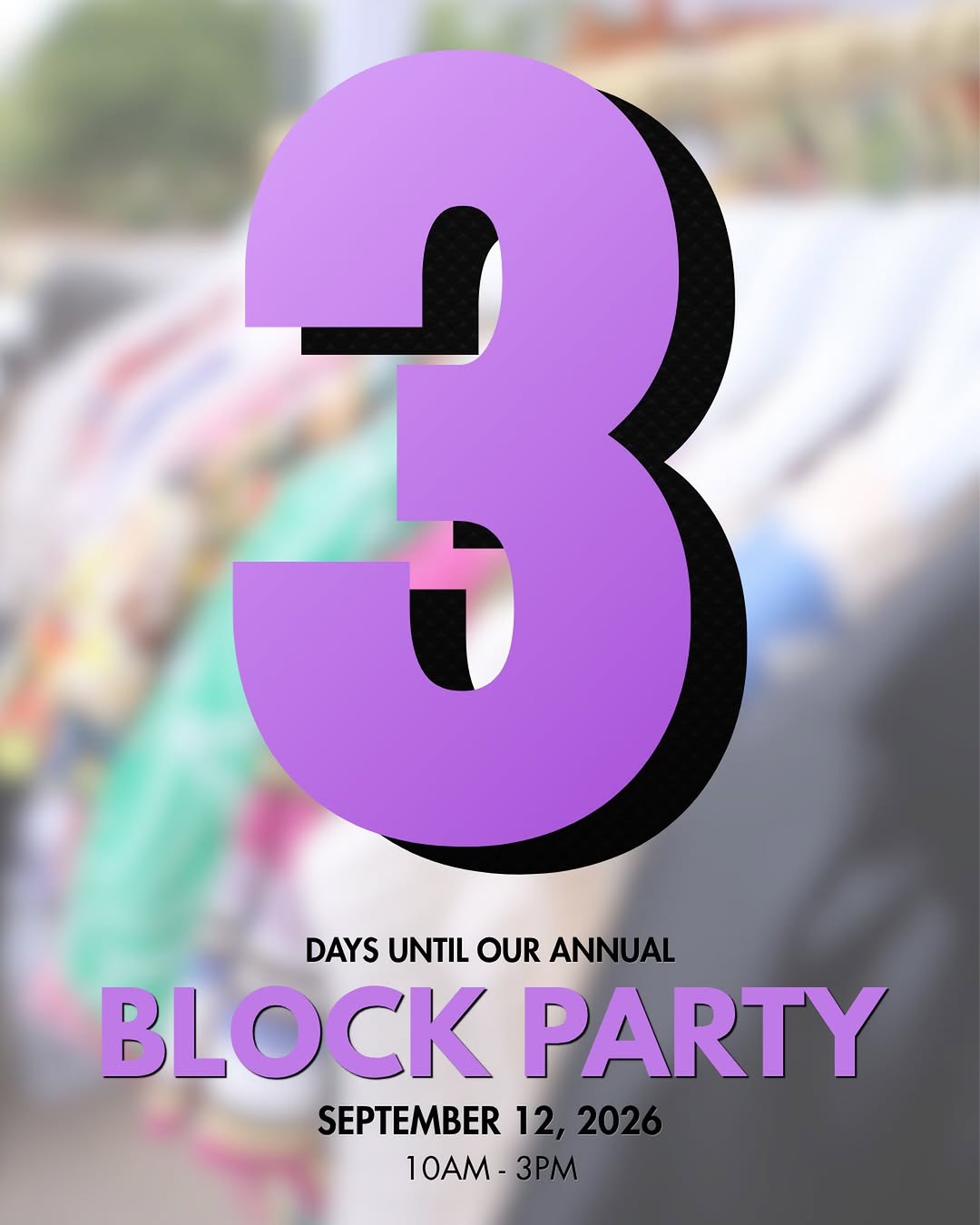 Instagram post by Dr. Paul L. Proffer: 3 DAYS!!! 🎉 Three more days until one of our favorite days of the entire year!💜 Come shop, eat, enter our giveaways, take advantage of our…
