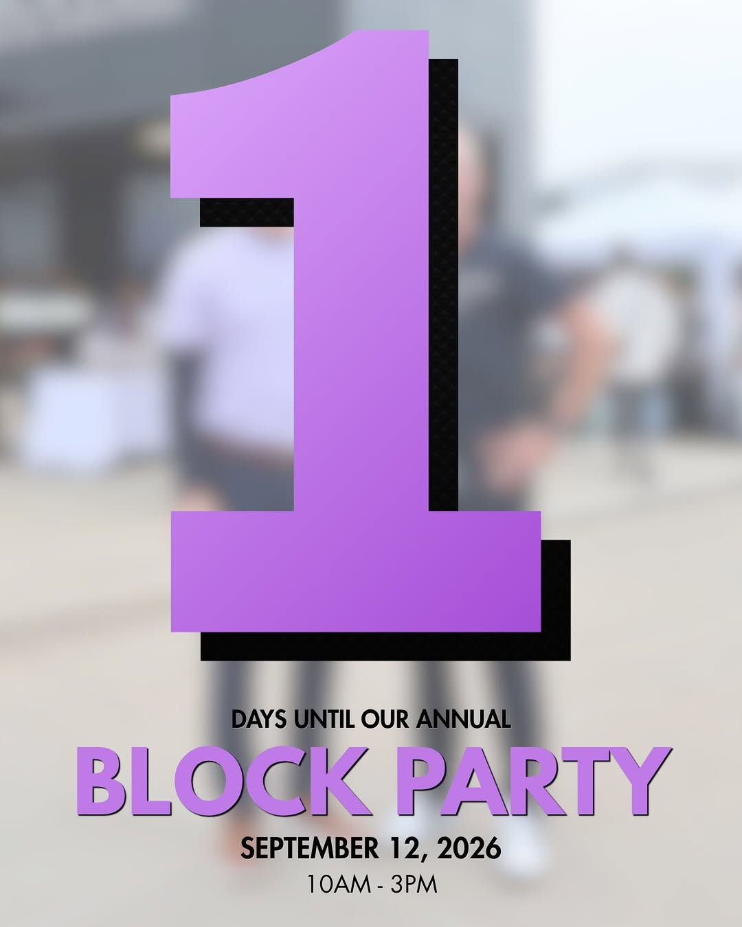 Instagram post by Dr. Paul L. Proffer: TOMORROW!!! 💜🎉 We’ve been counting down, and it’s finally almost here! The annual Proffer Block Party is TOMORROW from 10 AM–3 PM.✨ Grab y…