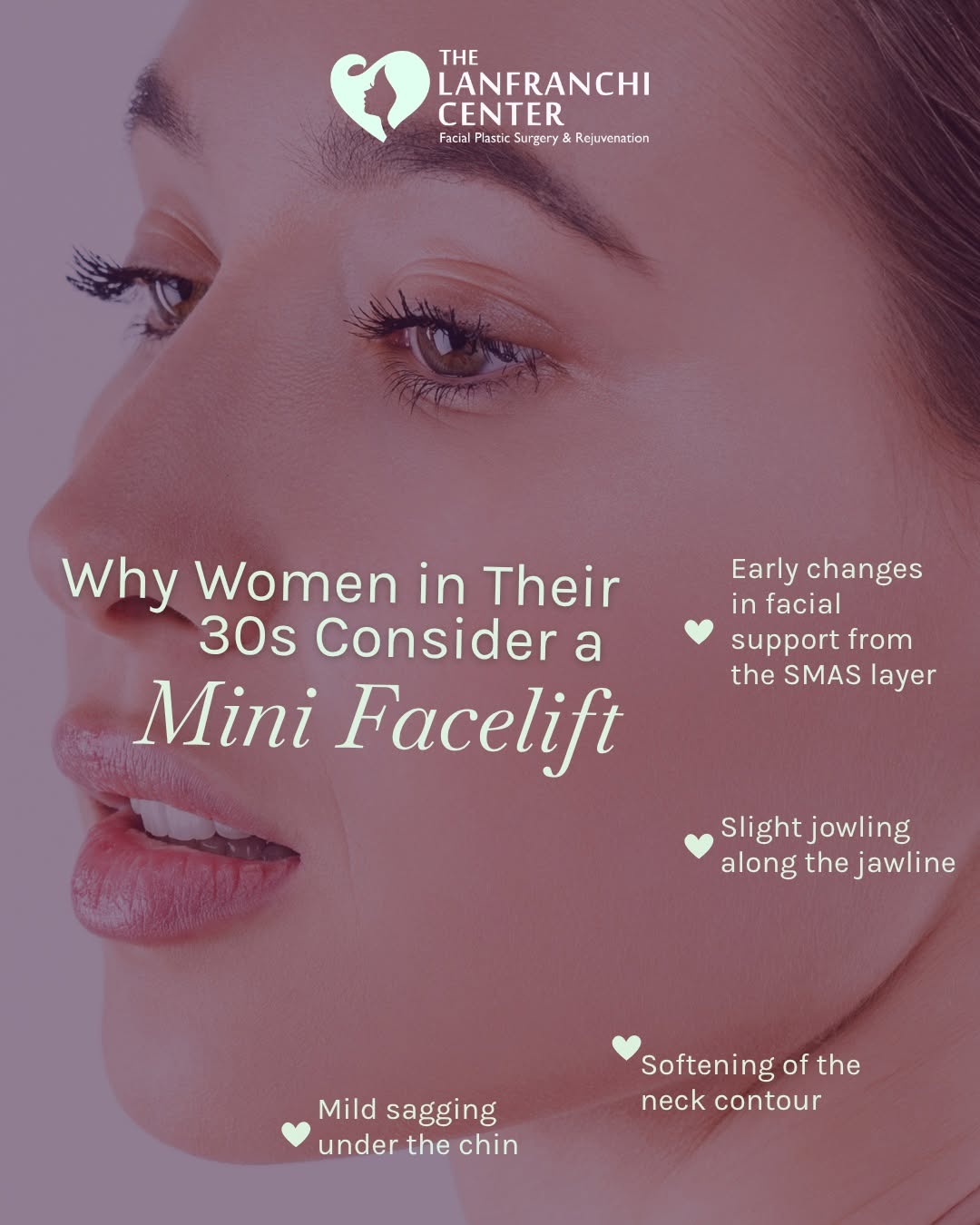 Instagram post by Dr. Paul Lanfranchi, DO, FAOCO: Noticing subtle jowling or a softer jawline before 40? 🤔 You're not imagining it, and you don't need a major procedure to fix it. A mini fa…