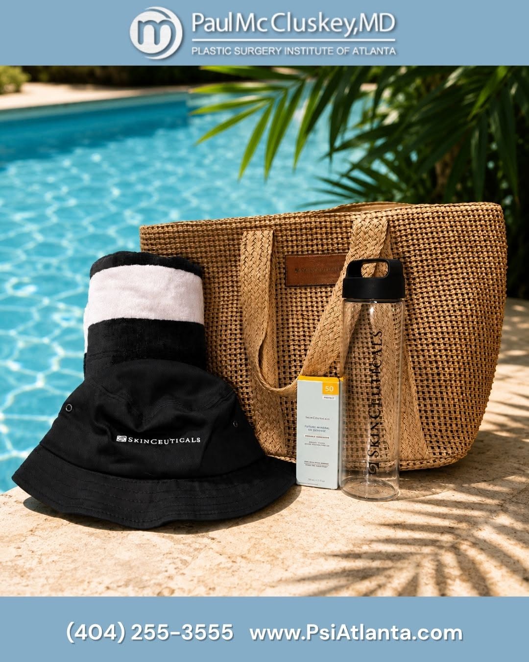 Instagram post by Dr. Paul McCluskey: ☀️ BEACH DAY GIVEAWAY ☀️ Summer is calling, and we've got the perfect beach-day bundle! 🏖️🌊 ✨ ONE lucky winner will receive: A SkinCueutic…