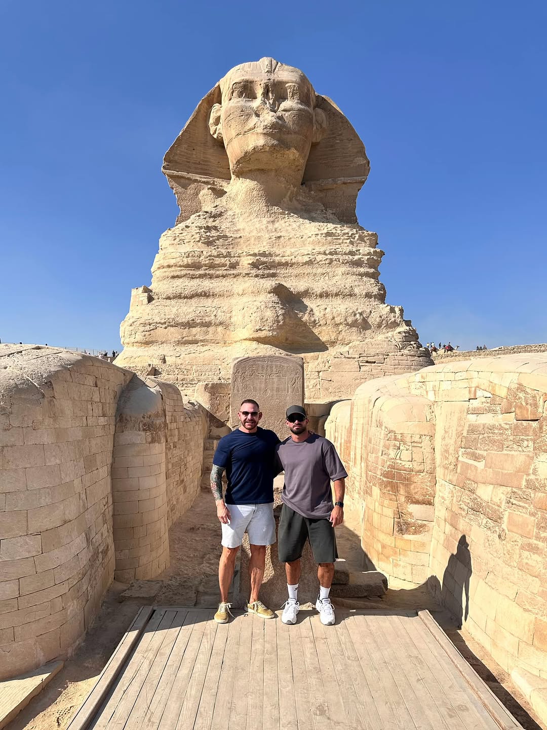 Instagram post by Dr. Paul Talbot: The Great Pyramids, inside and out, and the Sphinx, close enough to touch. An AMAZING experience.