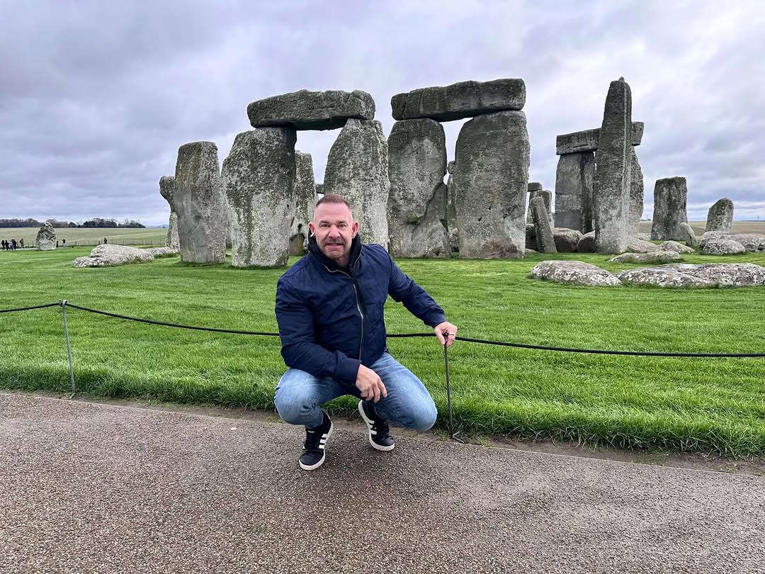 Instagram post by Dr. Paul Talbot: Day 2 excursion to Stonehenge. Despite the cold, the trip to the countryside was a good experience.