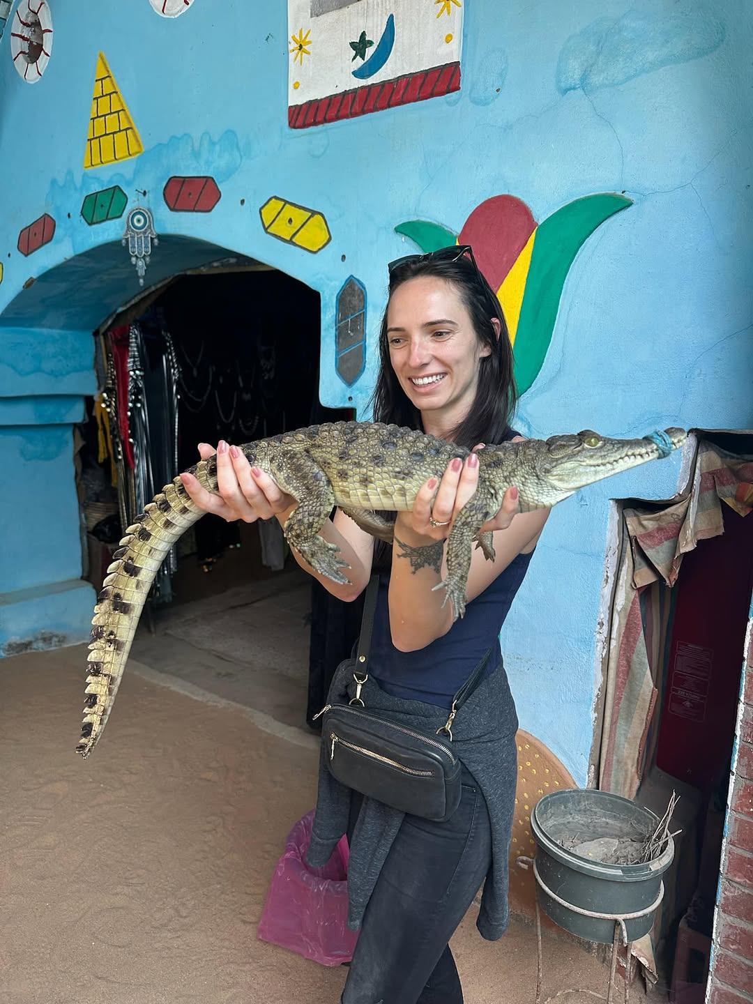 Instagram post by Dr. Paul Talbot: We embark on a small boat down the Nile to explore a charming village. A day of local art, tattoos, wildlife and good friends.