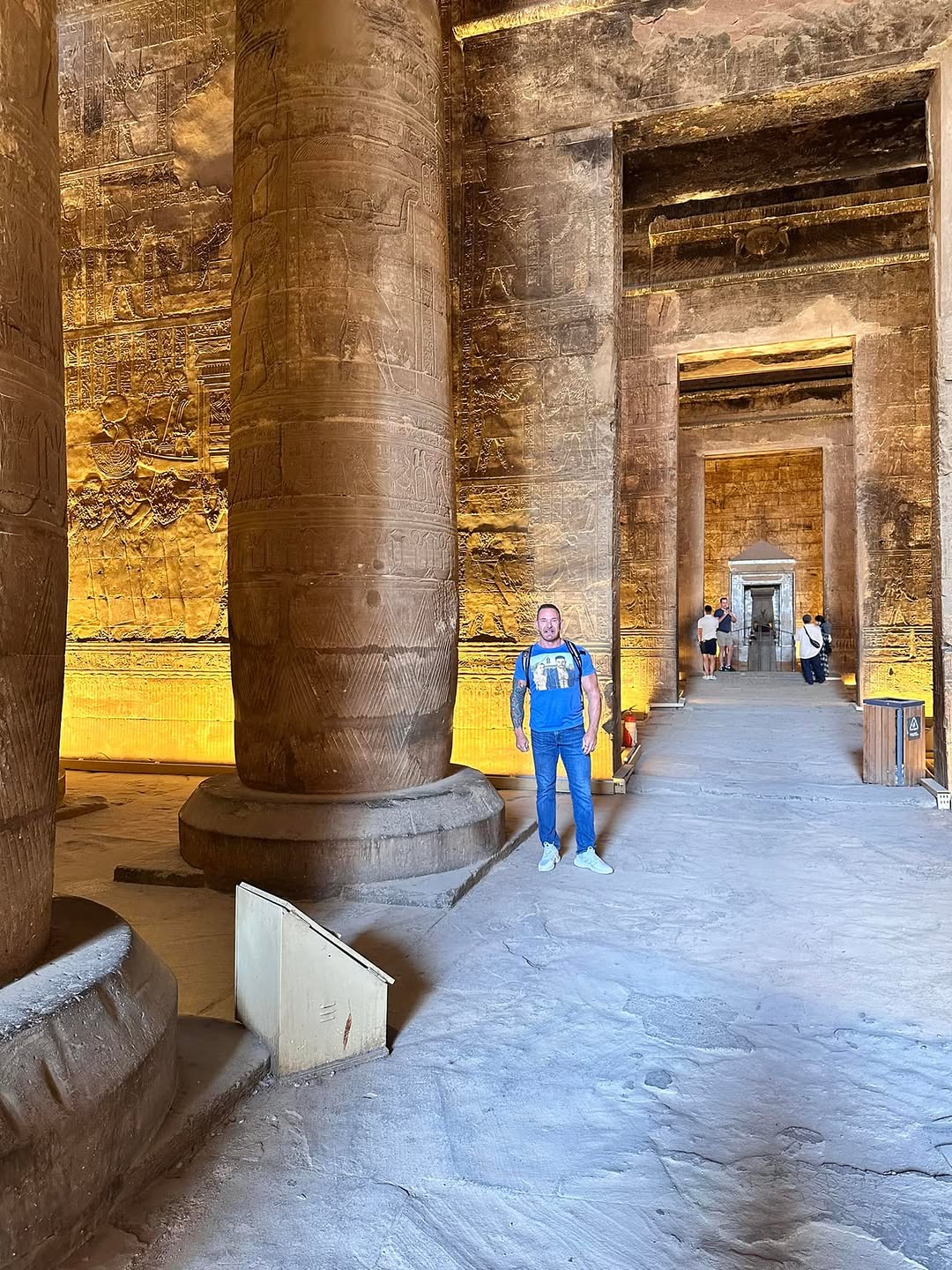 Instagram post by Dr. Paul Talbot: Another great day in Egypt. Temples are non-stop.