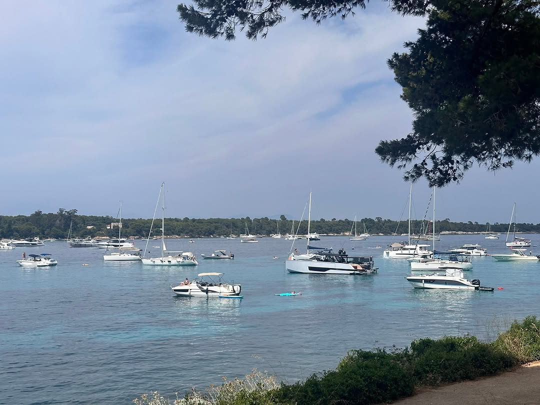 Instagram post by Dr. Paul Talbot: A little snorkeling of Cannes France then an amazing lunch on island.