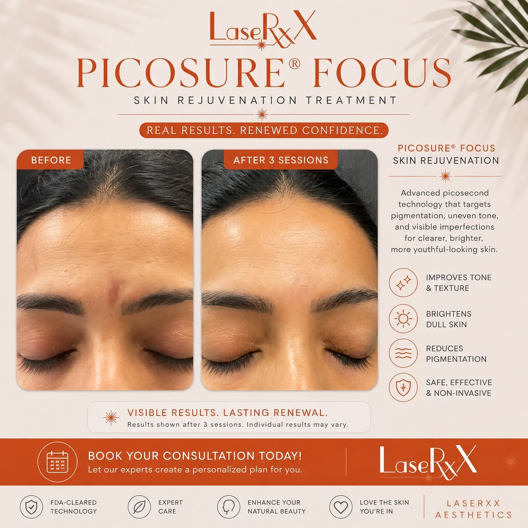 Instagram post by Dr. Peiman Berdjis: ✨ PICOSURE® FOCUS SKIN REJUVENATION ✨ Real results. Refined skin. Renewed confidence. This patient achieved a visible improvement in the app…
