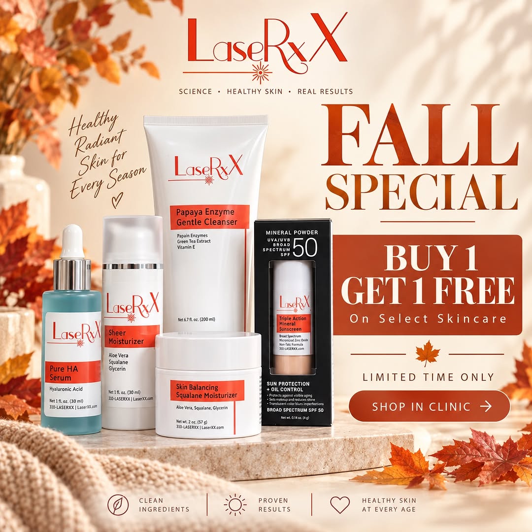 Instagram post by Dr. Peiman Berdjis: Fall is almost here 🍂✨ and it’s the perfect time to refresh your skincare routine! As the weather changes, your skin’s needs can change too…