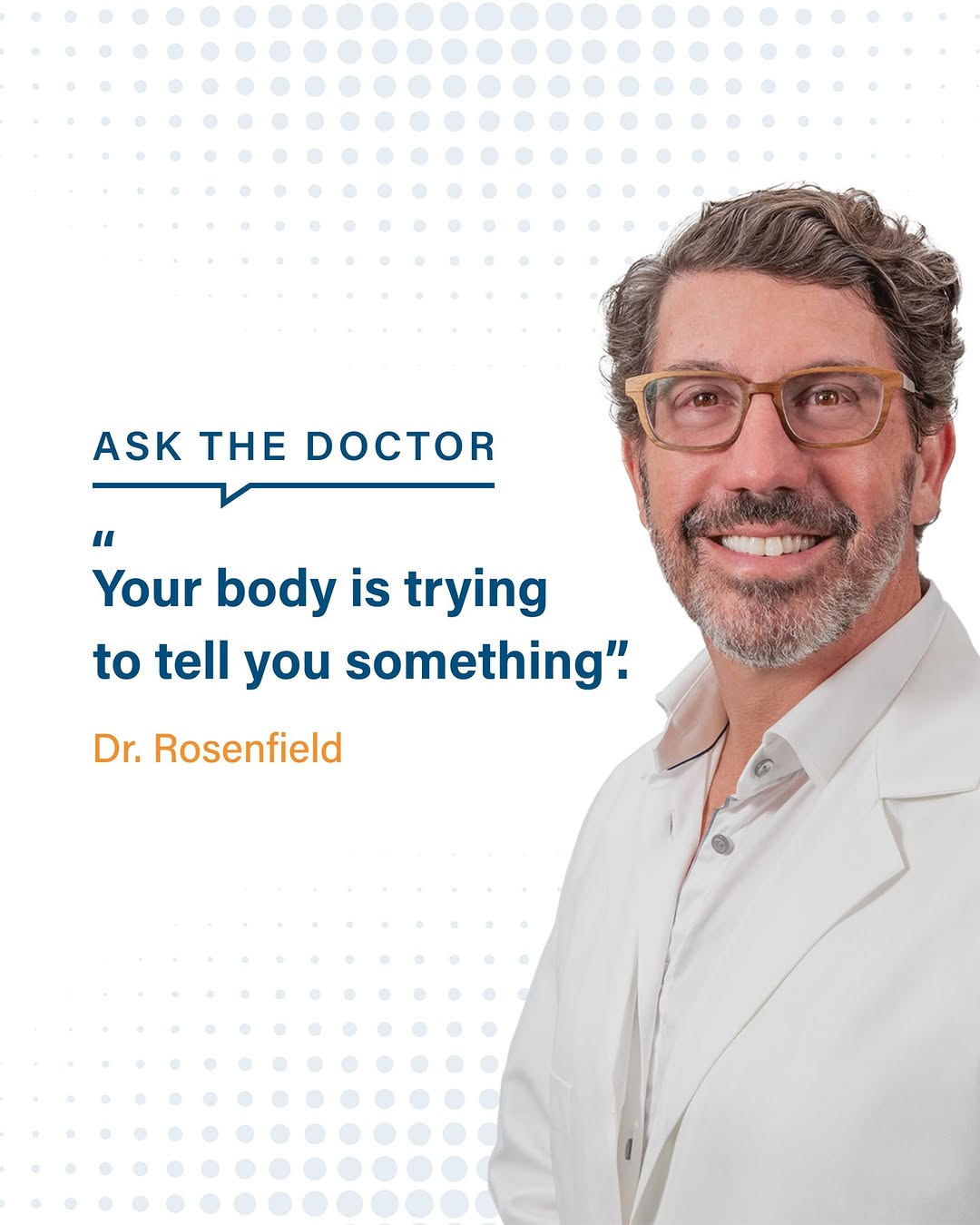 Instagram post by Dr. Peter Billing: Changes in your body aren't always "just part of getting older." If something doesn't feel right, it's worth asking questions. Understanding…