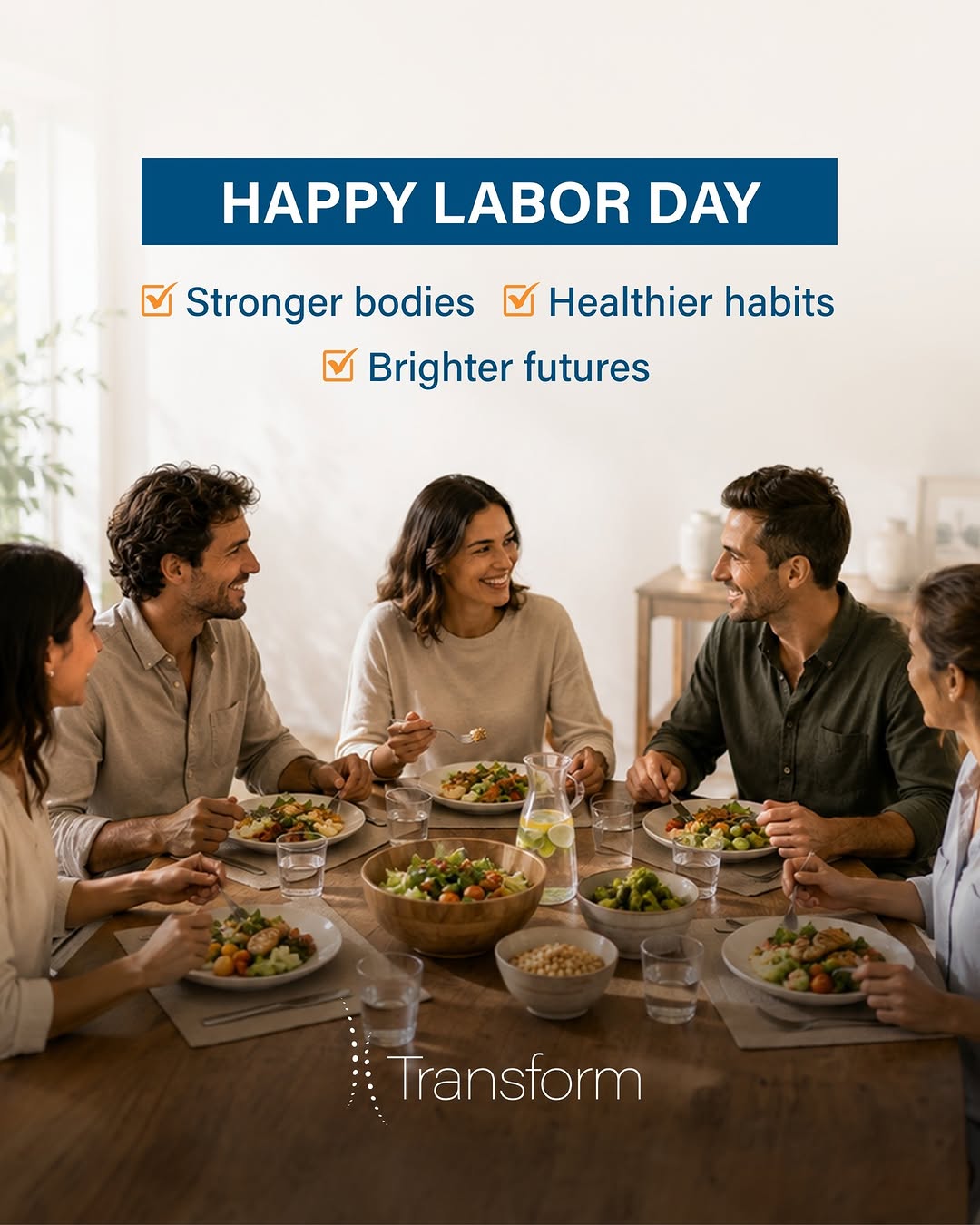 Instagram post by Dr. Peter Billing: Today we celebrate hard work, in every form. Whether you're just getting started or continuing your health journey, every step forward is wo…