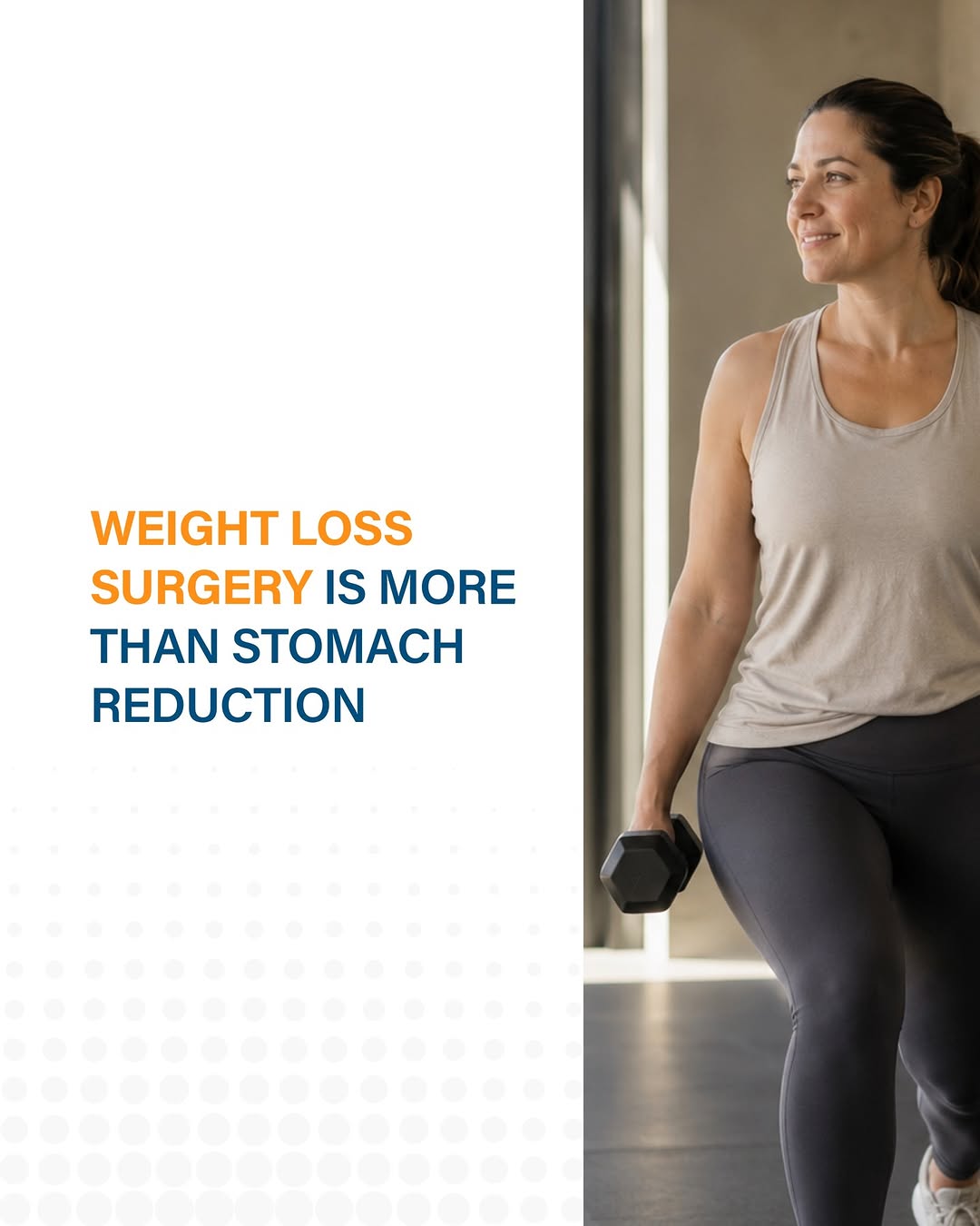 Instagram post by Dr. Peter Billing: Bariatric surgery changes more than anatomy. It can influence hunger hormones, insulin resistance, and metabolic health, making it an effect…