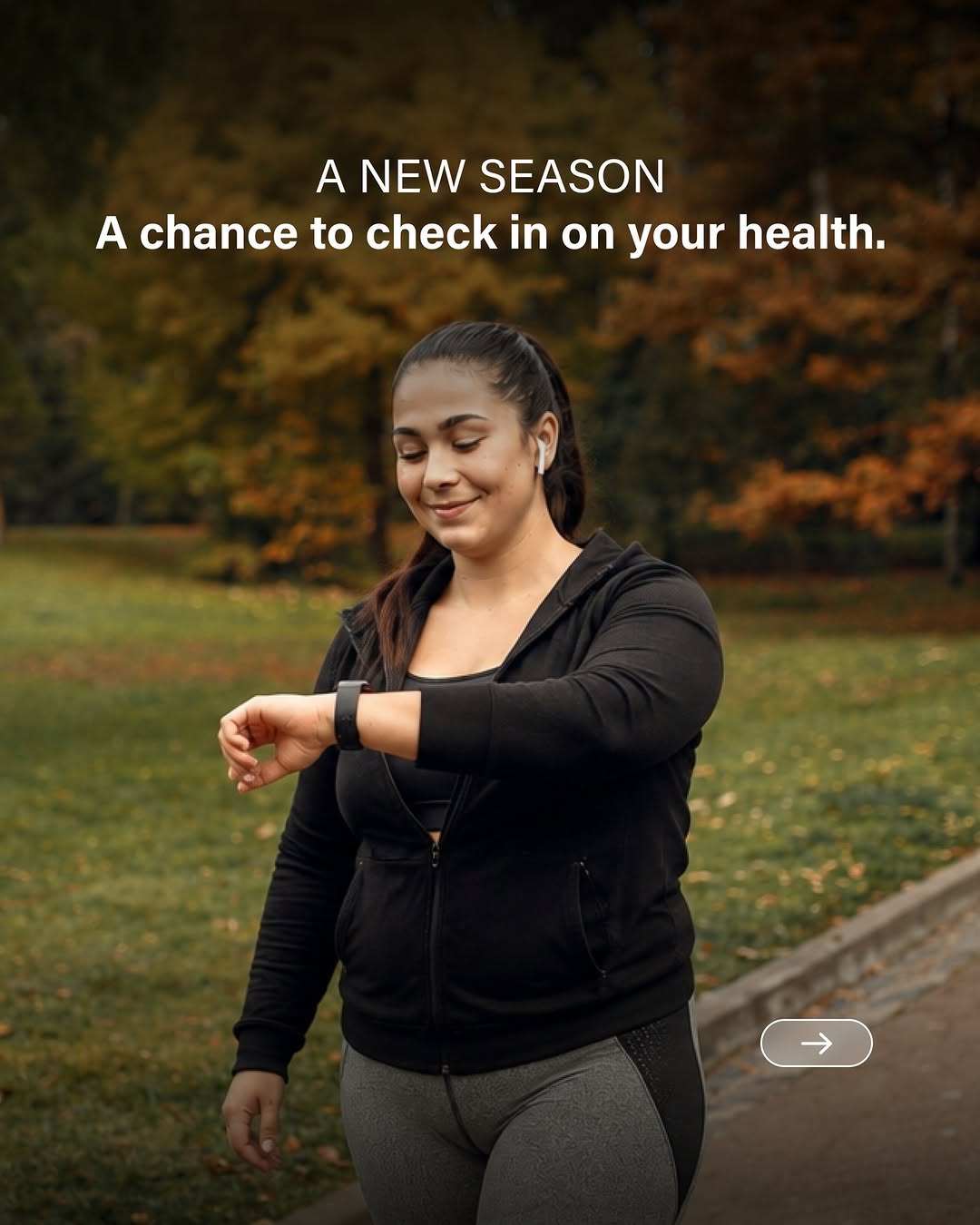 Instagram post by Dr. Peter Billing: Fall is a natural time to reset your routines, but your health is about more than a number on the scale. Nutrition, movement, metabolism, bo…