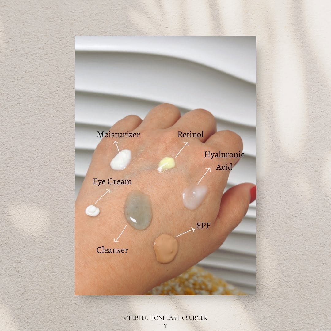 Instagram post by Dr. Peter P. Kay: Ever wonder if you are using the right amount of each skincare product? Here is your Perfection guide to skincare products! Having the prope…