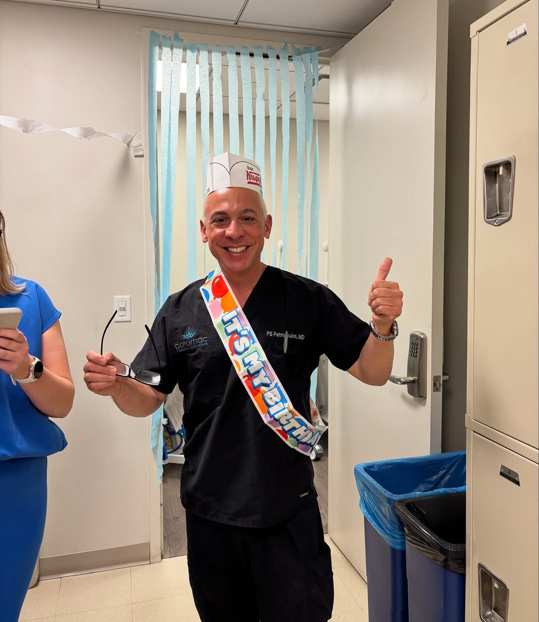 Instagram post by Dr. Peter Petropoulos: Our fearless leader! Happy Birthday to Dr. P!!! 🎉🎉🎉
