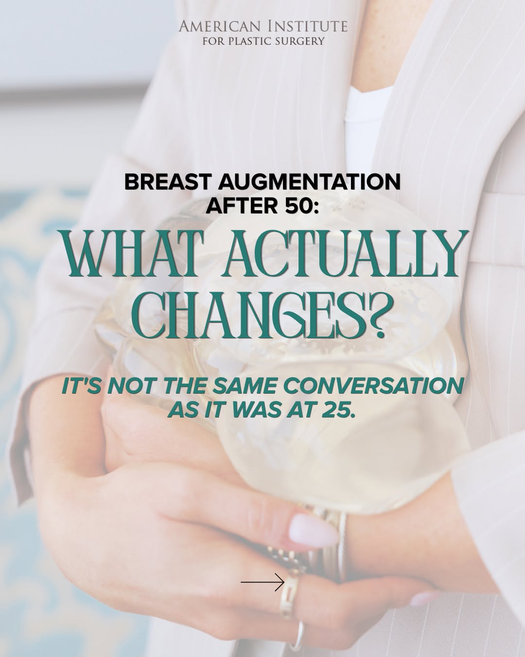 Instagram post by Dr. Peter Raphael: "Am I too old for this?" It's a question we hear more than people might expect, and we always want to answer it honestly. 🤍 Age by itself i…