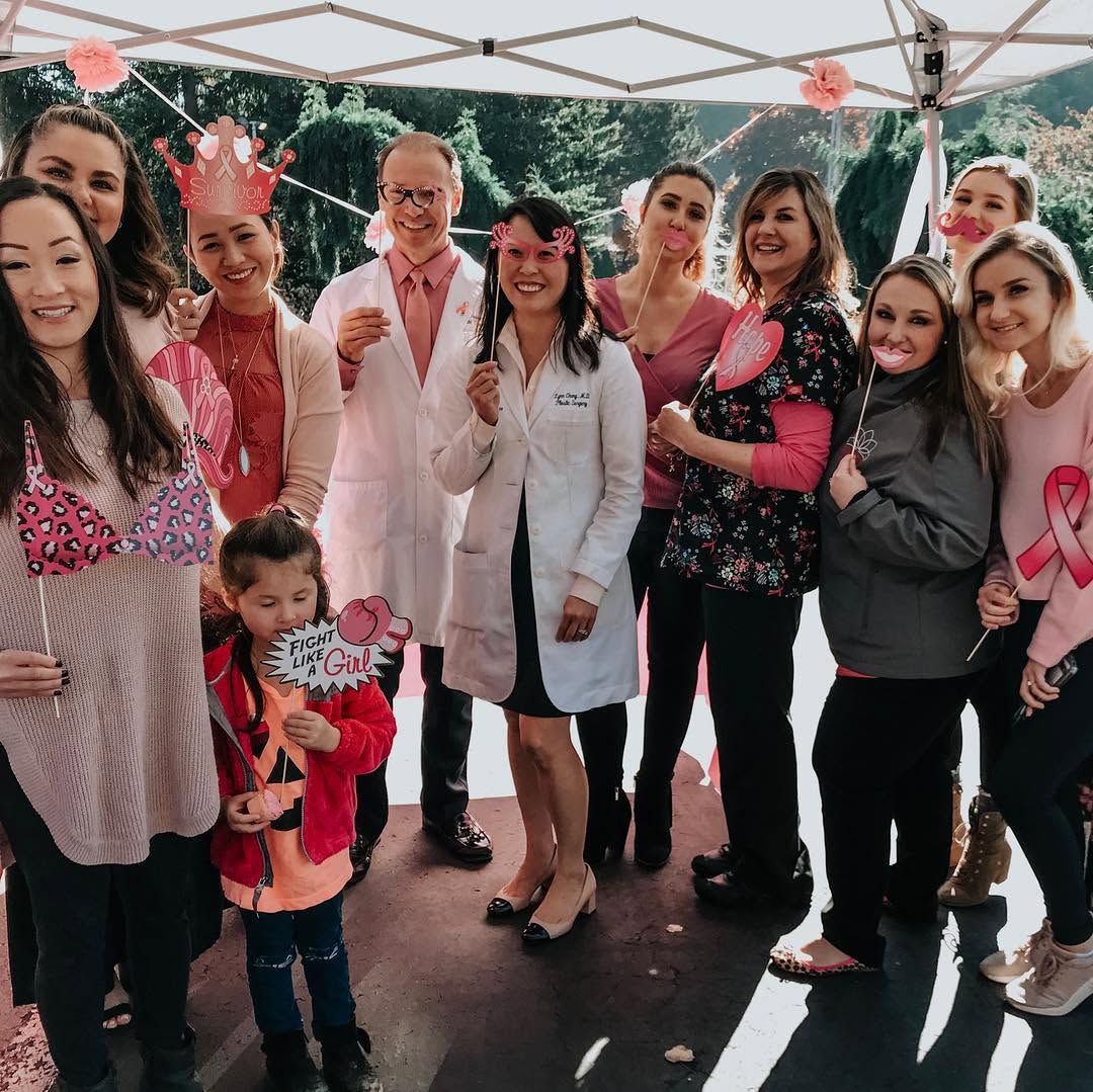 Instagram post by Dr. Philip C. Kierney: Some photos from today’s BRA DAY EVENT 💕#breastreconstructionawareness #breastawarenessmonth #breastcancerawareness #breastcancerawareness …