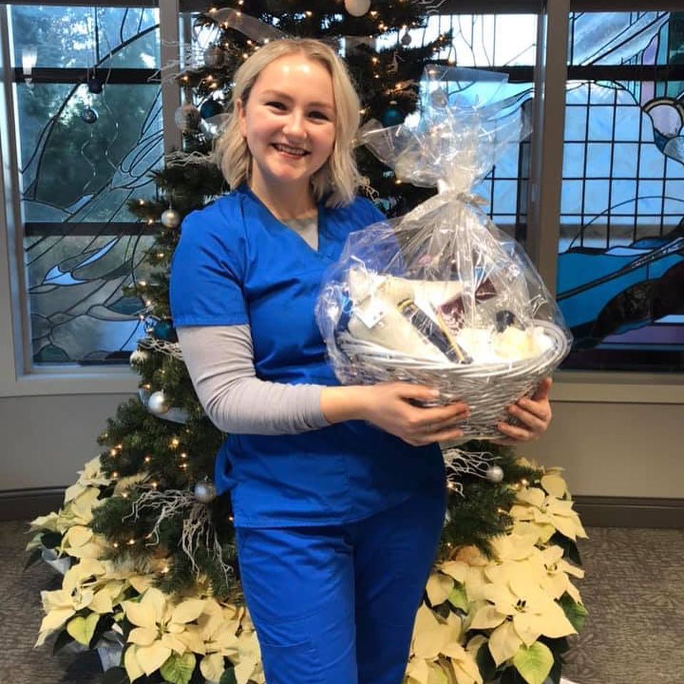 Instagram post by Dr. Philip C. Kierney: Congratulations to our basket winners at our Winter Wonderland Event! ❄️ #plasticsurgery #holidays #holidayparty #winterwonderland #winner #…