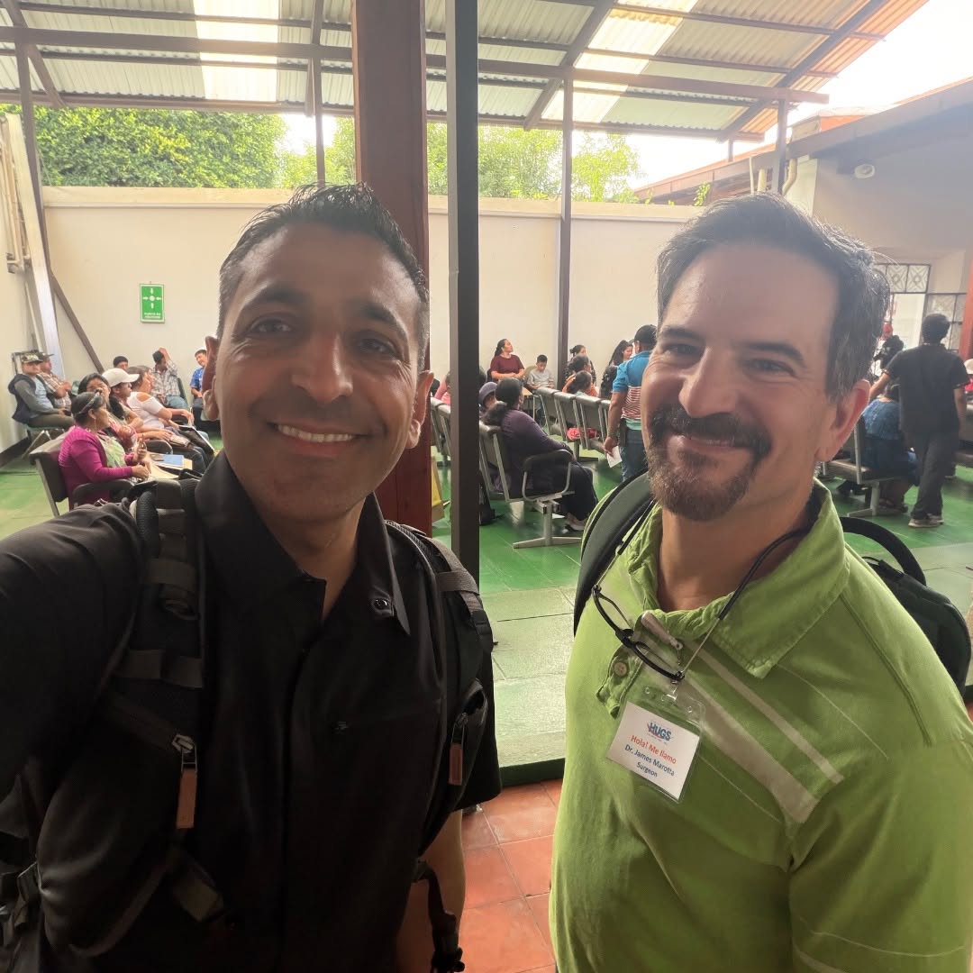 Instagram post by Dr. Prabhat Bhama: First day of our cleft rhinoplasty mission in Guatemala.